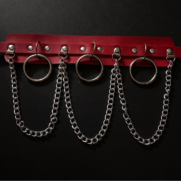 SOLD ‘BLOODLUST’ Goth Bondage Choker Necklace 🔪⛓️ - Picture 4 of 6
